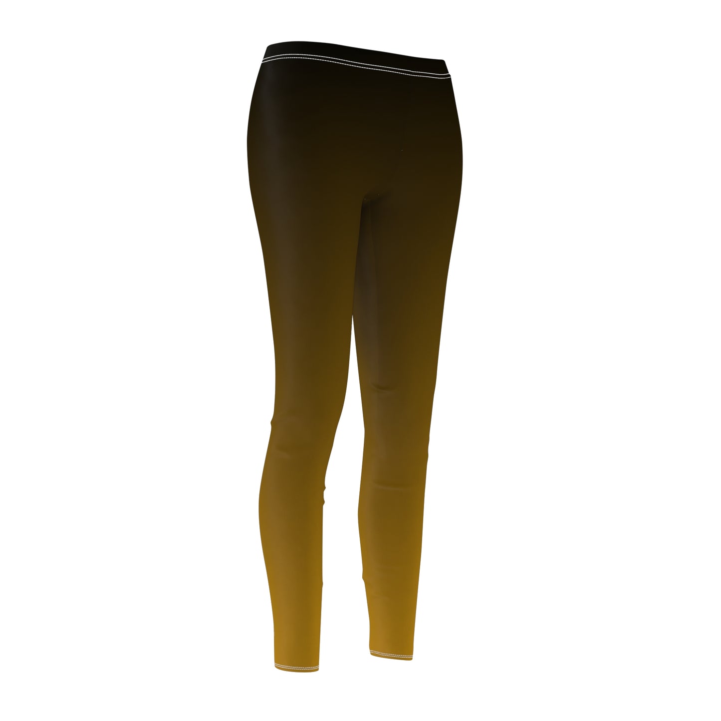 Black and Gold Gradient Yoga Leggings