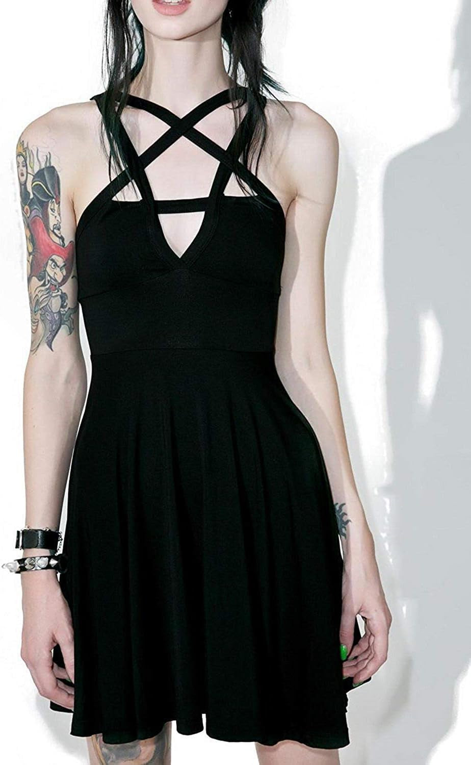 Fashion Dress Gothic Vintage Romantic Casual Goth Dress for Women