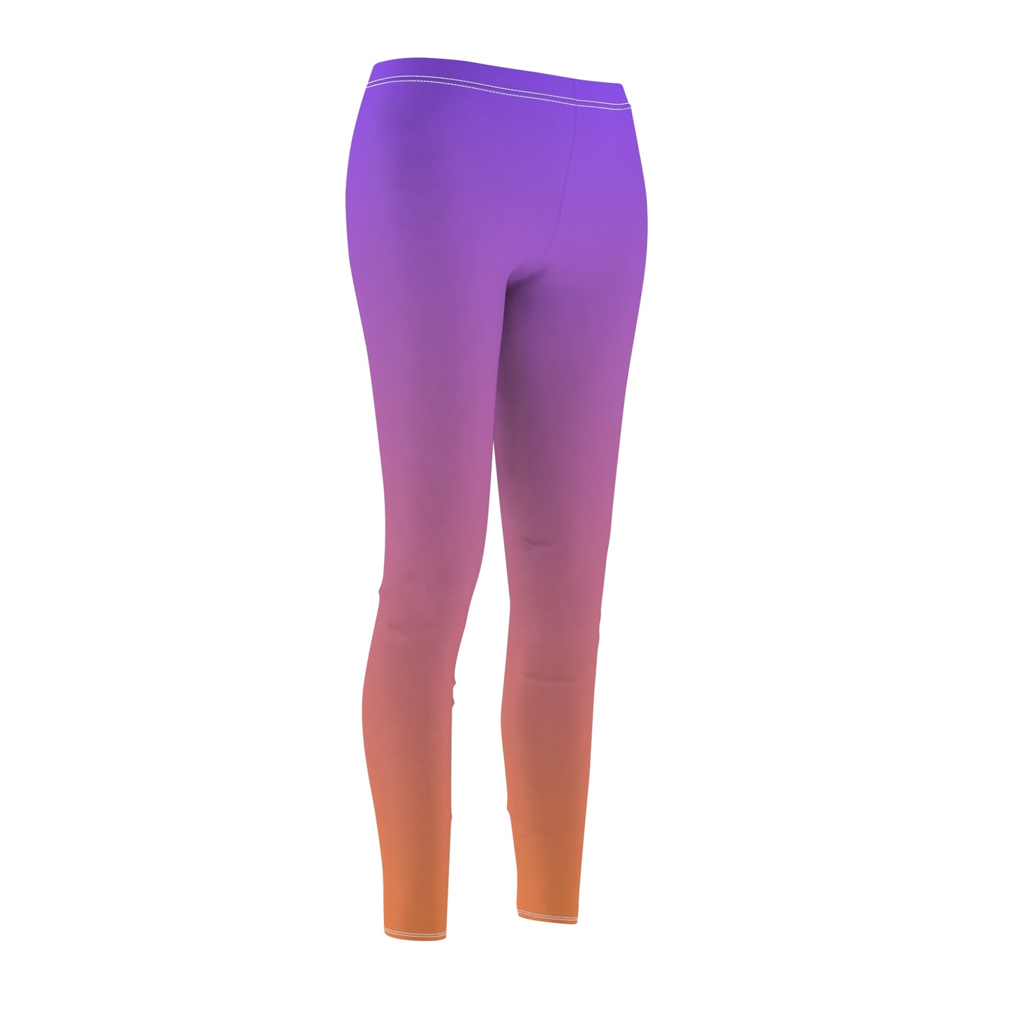 Purple Pink Orange Gradient Yoga Leggings