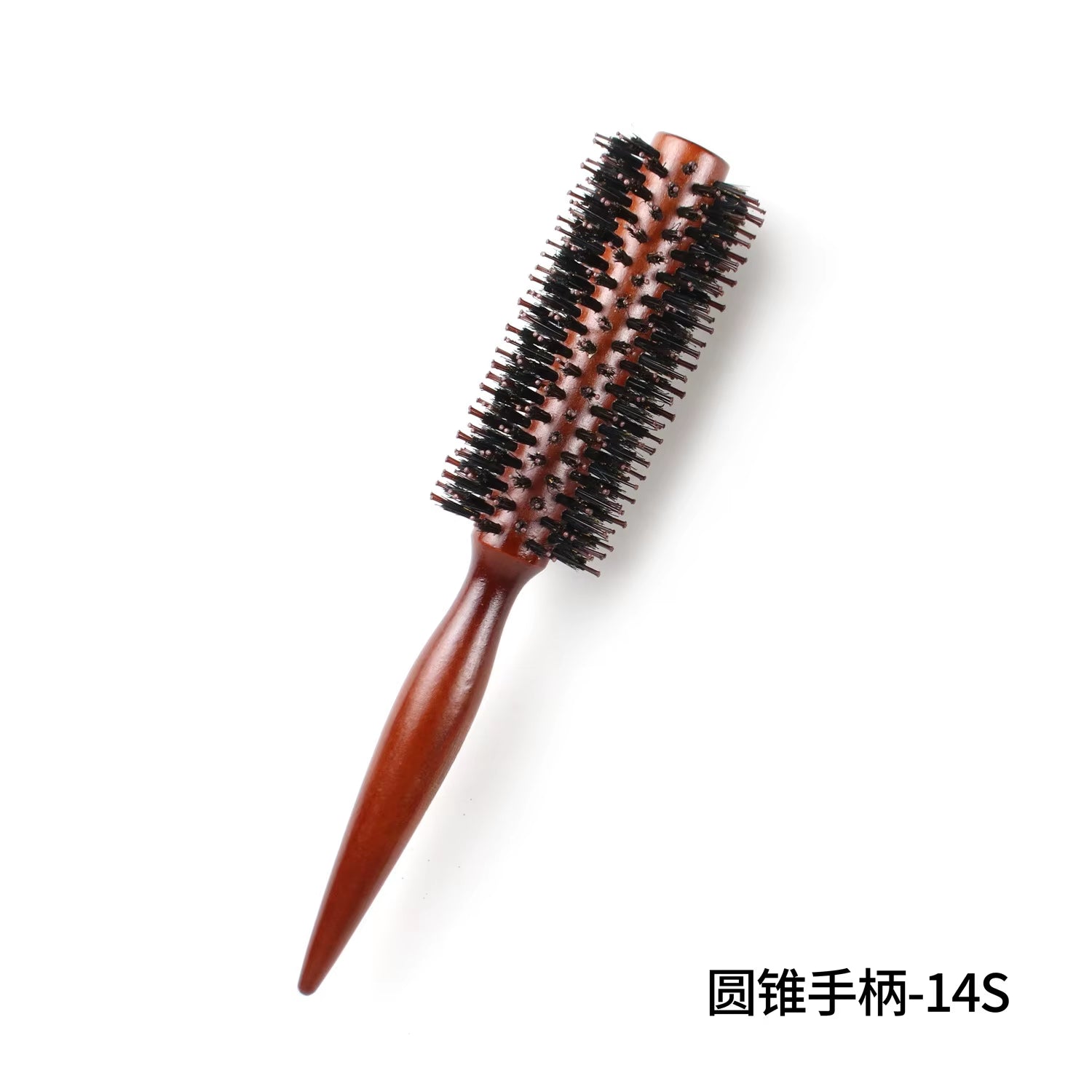 6 Style Natural Boar Bristle Hair round Brush Wood Handle round Barrel Hair Comb Hair Roller Brush Hairdressing Styling Tools