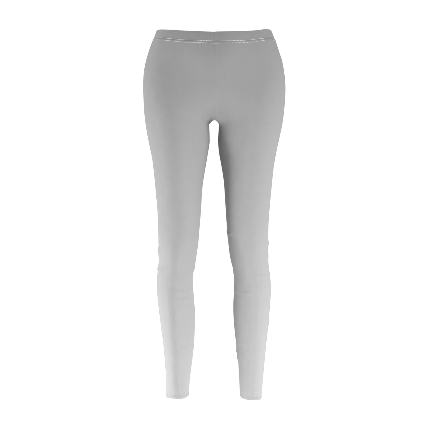 Light Grey and White Gradient Yoga Leggings