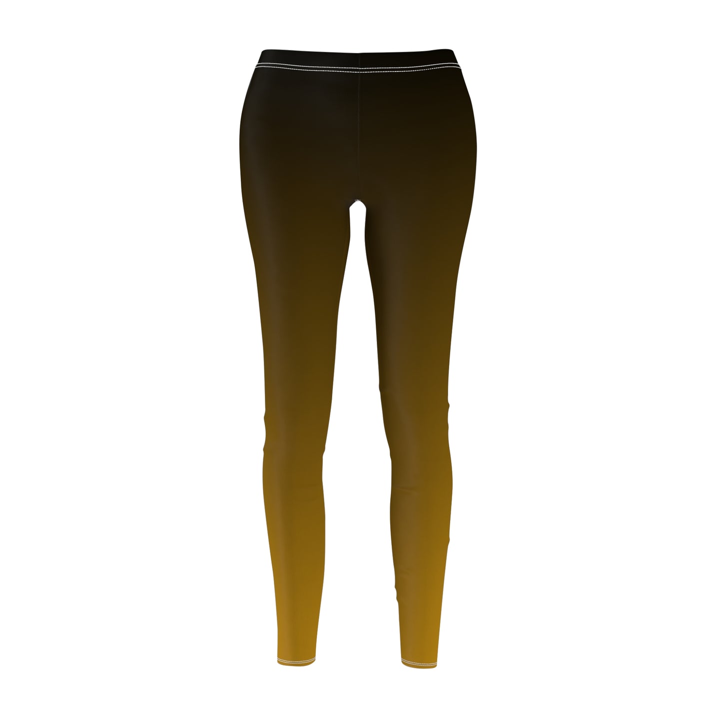 Black and Gold Gradient Yoga Leggings