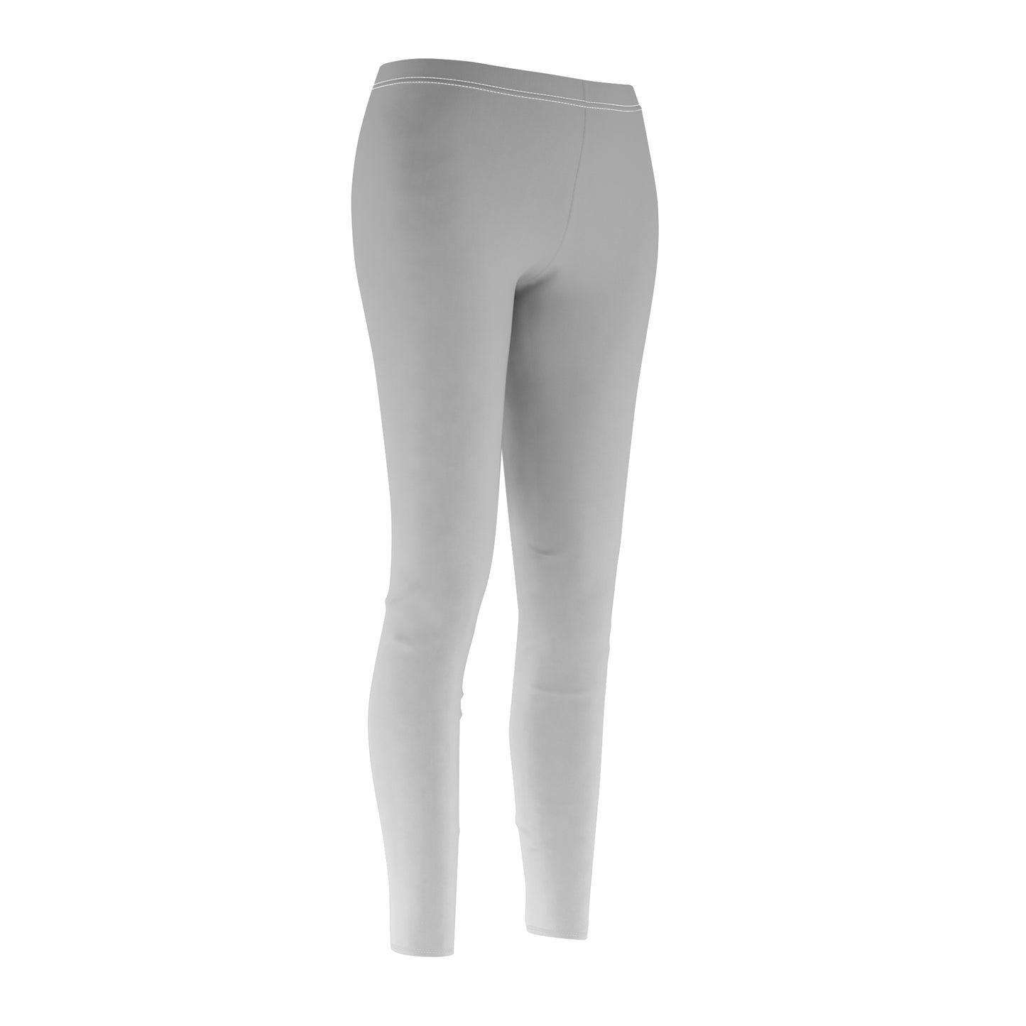 Light Grey and White Gradient Yoga Leggings