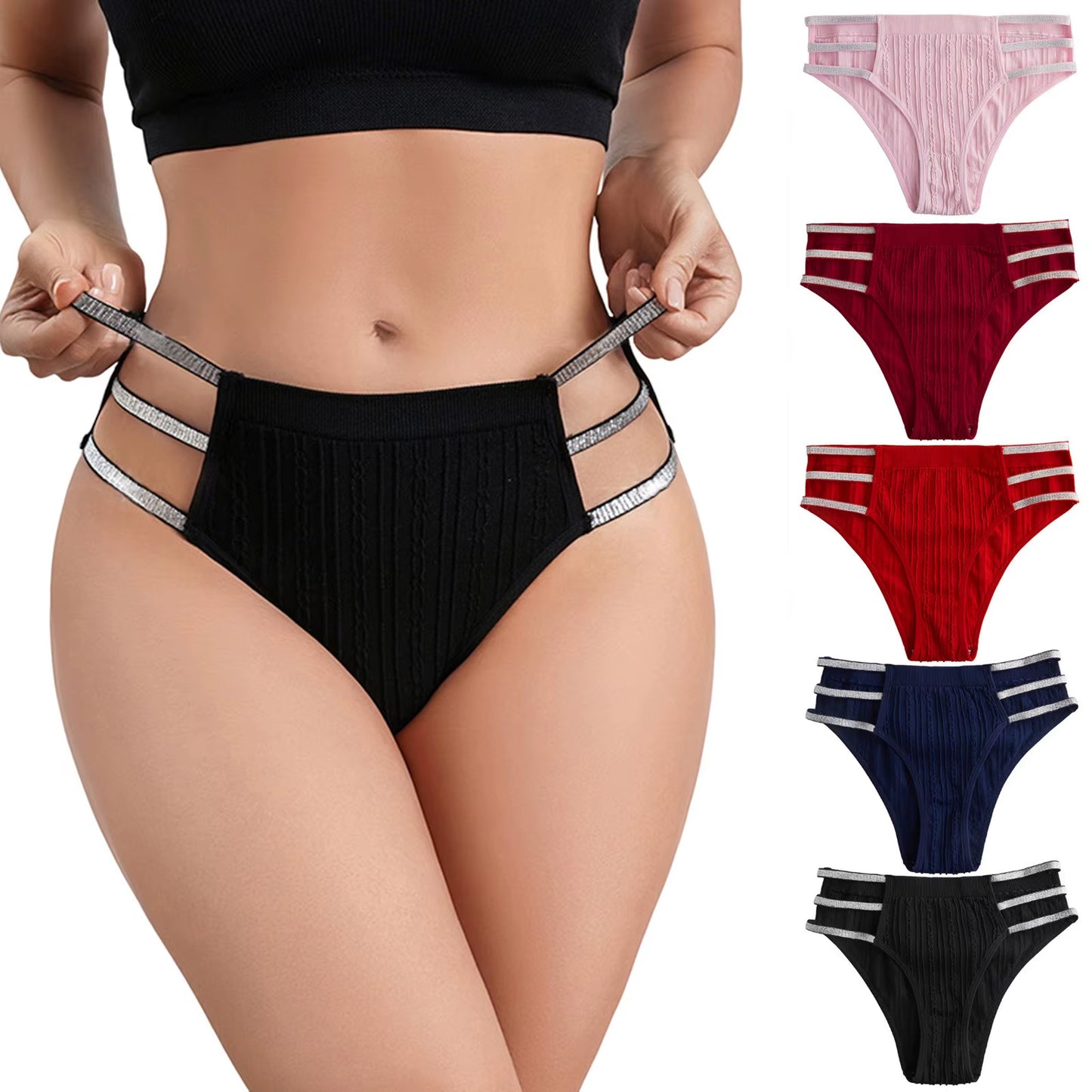 Womens Underwear Sexy Lace Panties Stretch Soft Ladies Hipster Briefs Lingerie for Ladies Sports Girls Underwear plus Size Труси